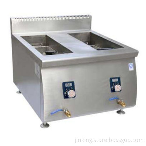 2013 stainless steel deep flat fryer with two tank